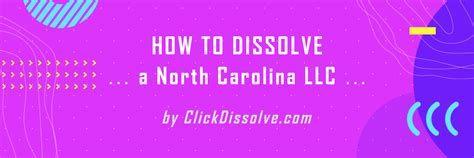 dissolve hoa in north carolina.